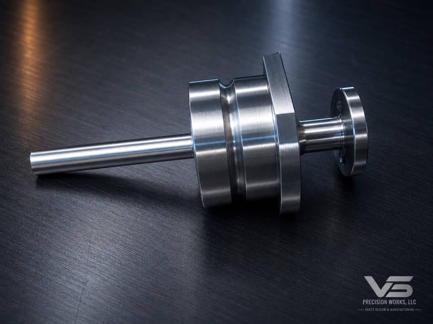 Turned and polished stainless valve nozzle with stepped flange